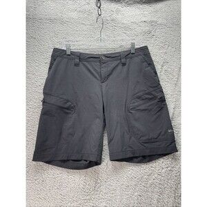 REI Women's Black  Hiking Camping Outdoor Shorts Size 12 front zippers